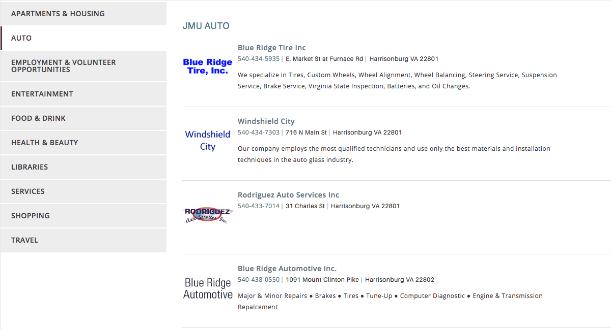 JMUdirectory CollegiateParent